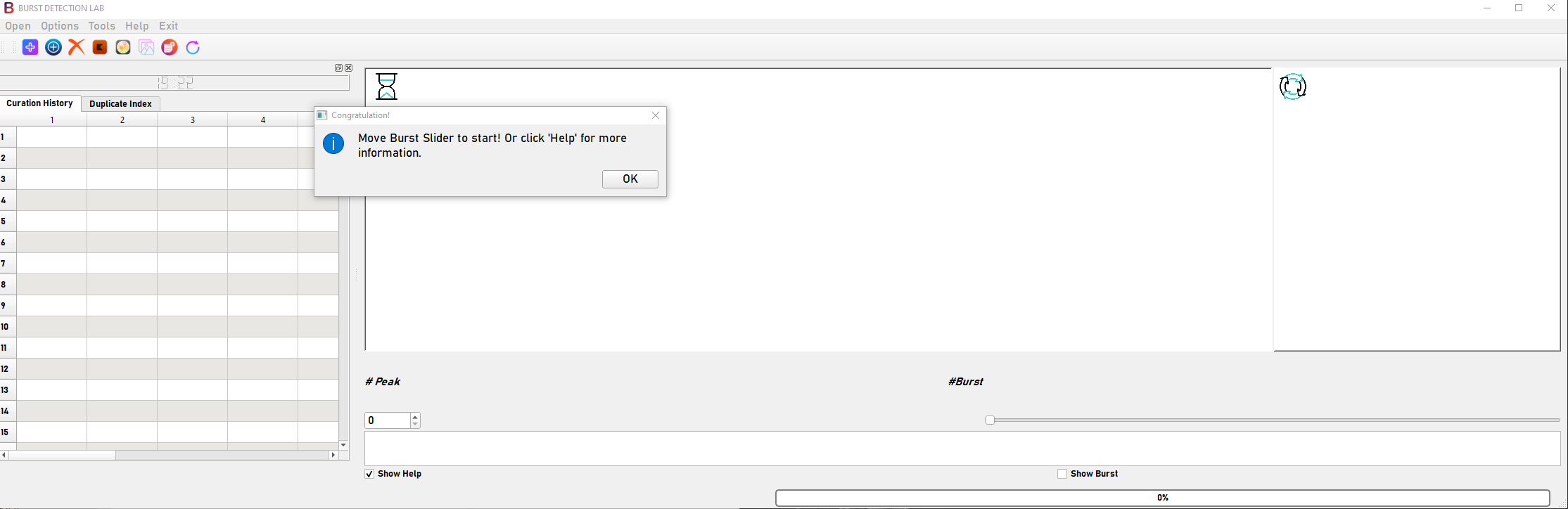 Assistant window list showing